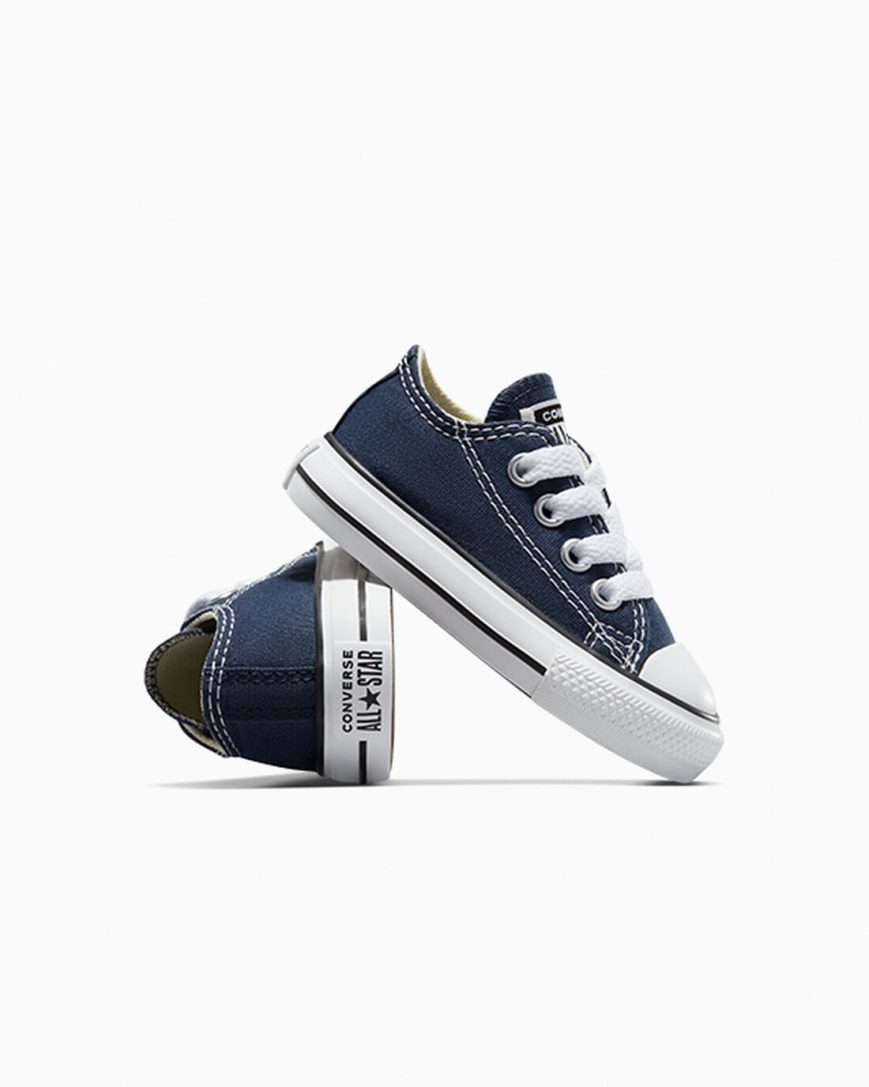 Zapatillas Bajas Converse Chuck Taylor All Star Classic Niña Azul Marino | PE WEP7L5